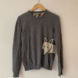 Burberry Brit Fox sweater with moth holes